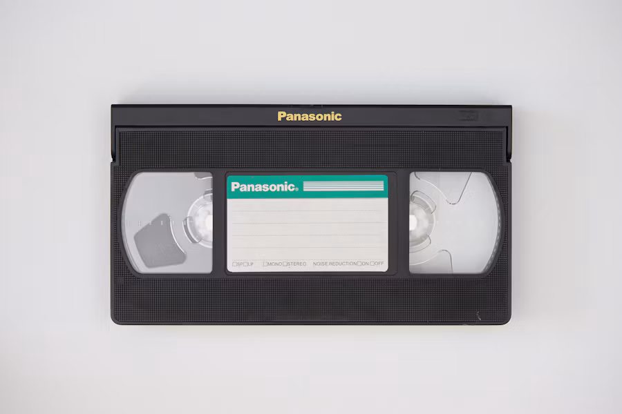 Cassette VHS Panasonic, souvenirs à numériser